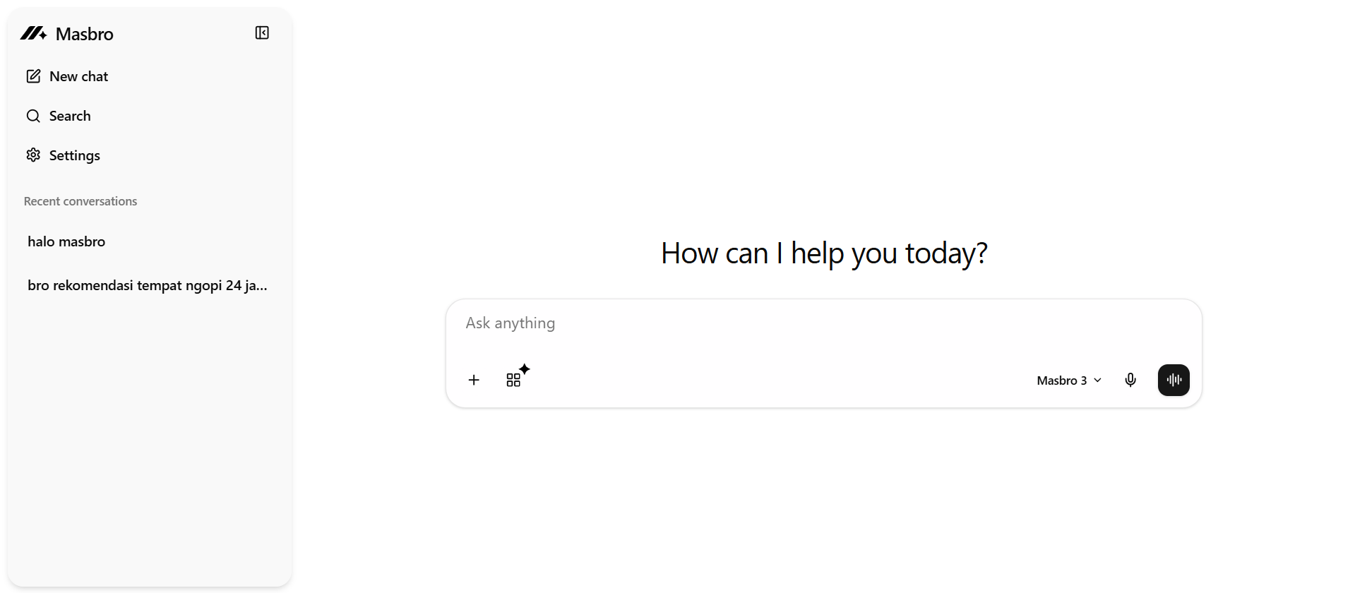 masbro — Localized Indonesian AI